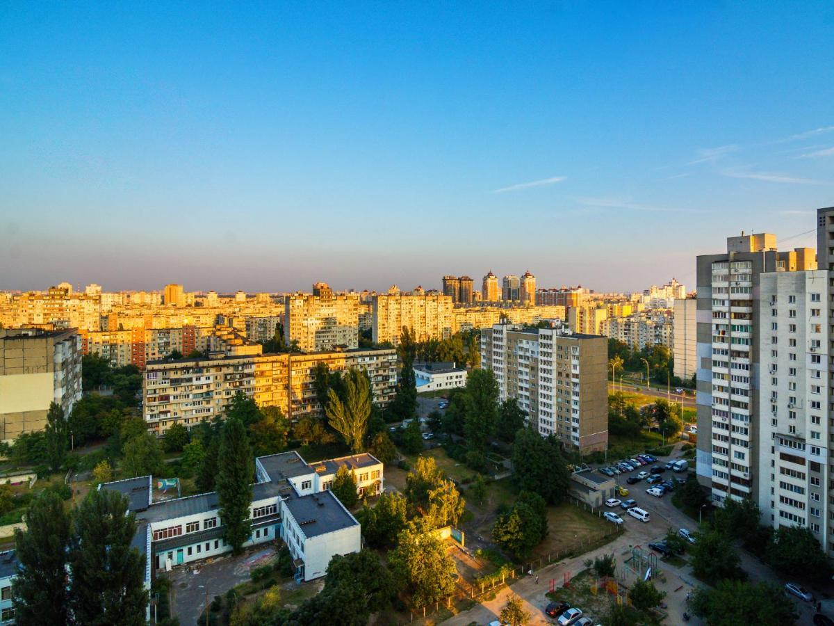 Kvartirkoff Na Bogatirskaya 6A, 17 Floor Kyiv Exterior photo